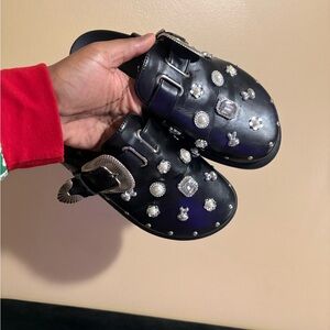 Embellished Black Shoes